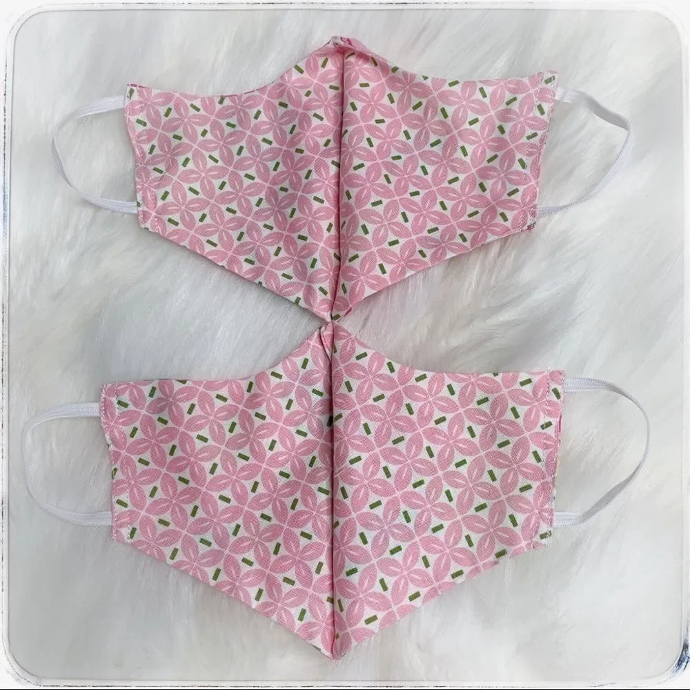 Handmade Lilly Pulitzer kids mask